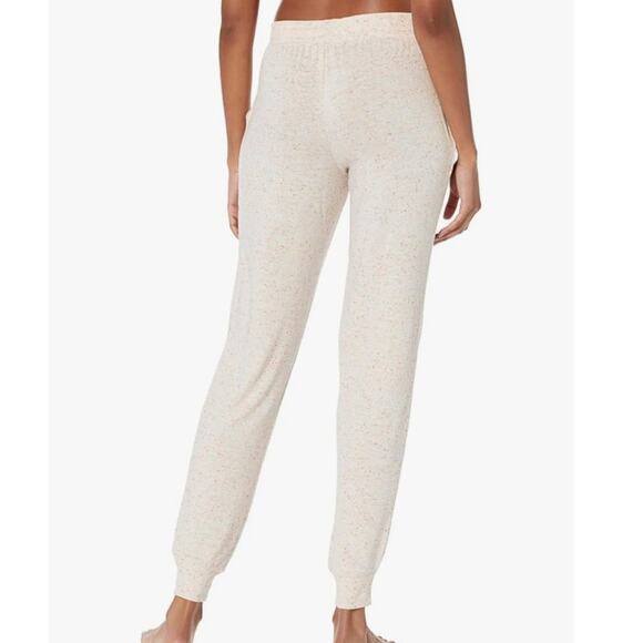 PJ Salvage Women’s Oatmeal Confetti Knit Jogger Pants Size L Loungewear Fall - Picture 2 of 8